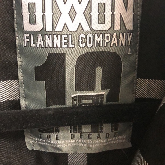 Dixxon “The Decade” men’s large long sleeve flannel shirt EUC - Picture 2 of 4